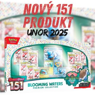 Právě ohlášený nový produkt z edice 151 se jménem Blooming Waters. Obsahuje 12 boosterů, 4 promo karty běžné velikosti a...
